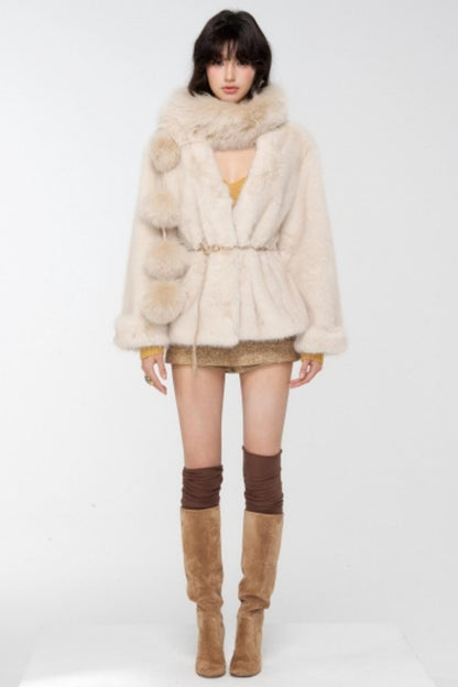 Real Fox Fur Collar Scarf