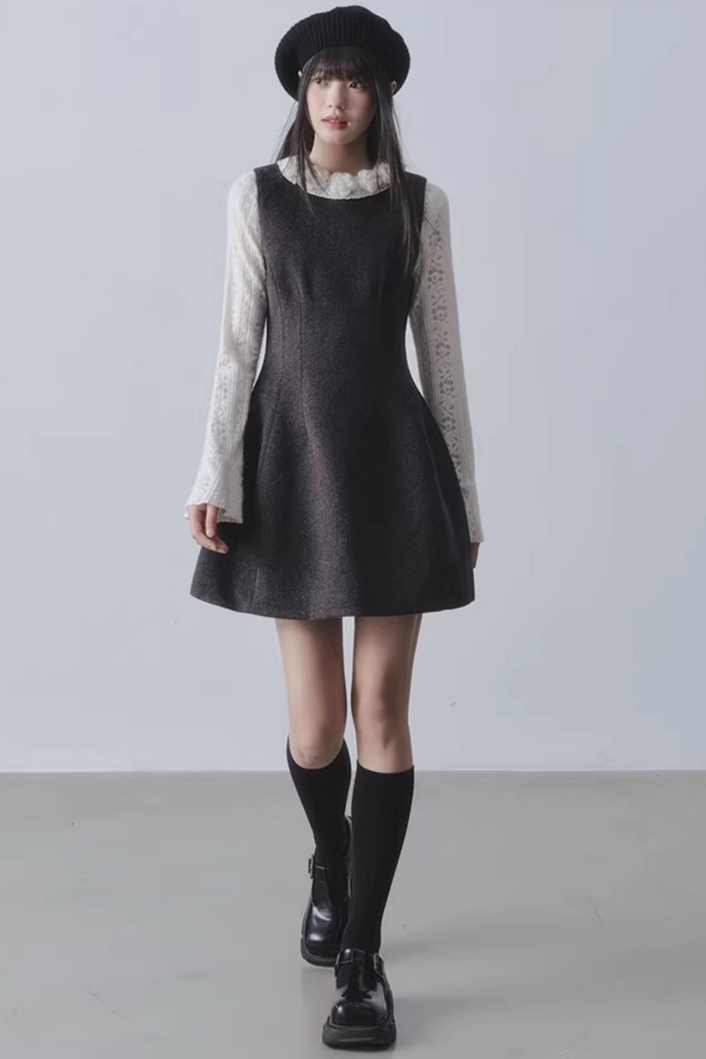 Hepburn Woolen A-Line Dress