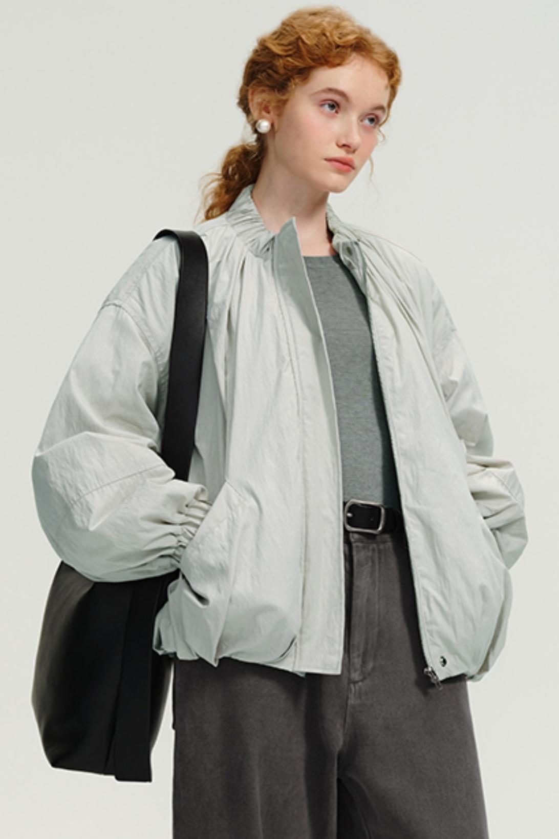 Cropped Duck Down Flight Jacket