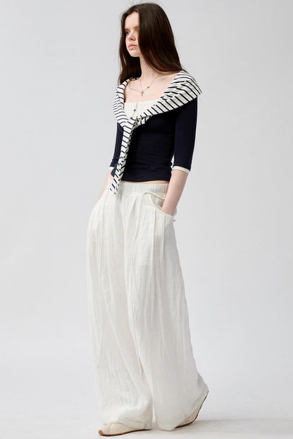 Smooth Line White Pants