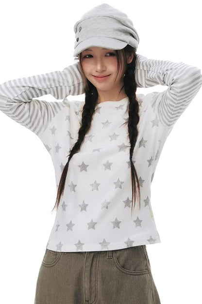 Star Stripe Slim Fit Top