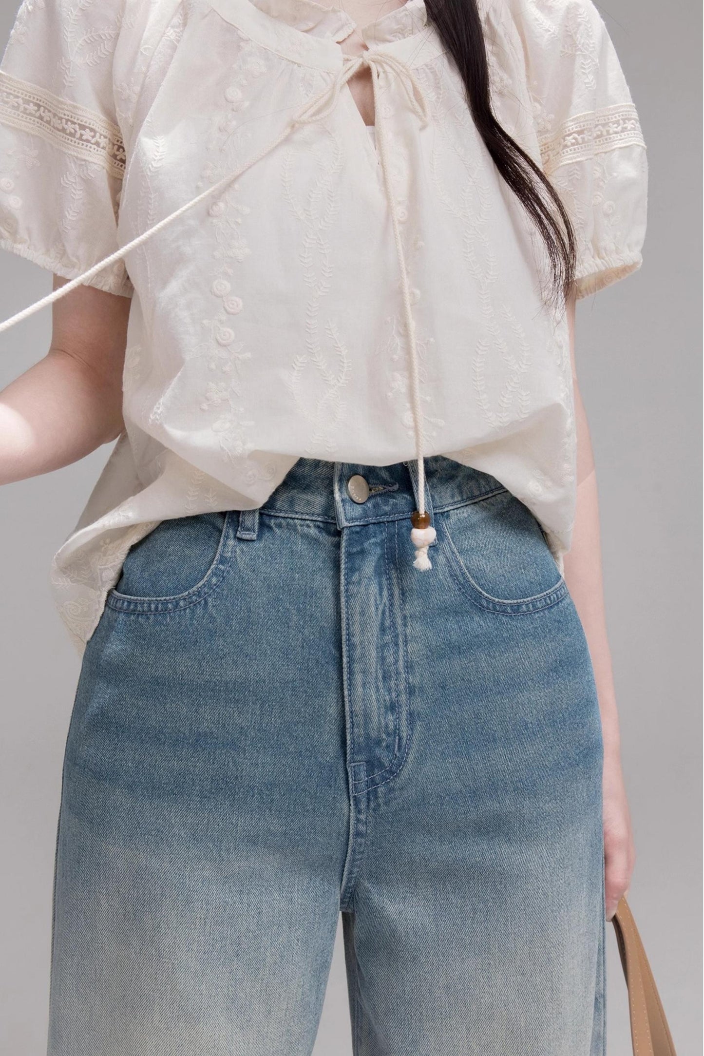 Apricot Lace Bubble Tee