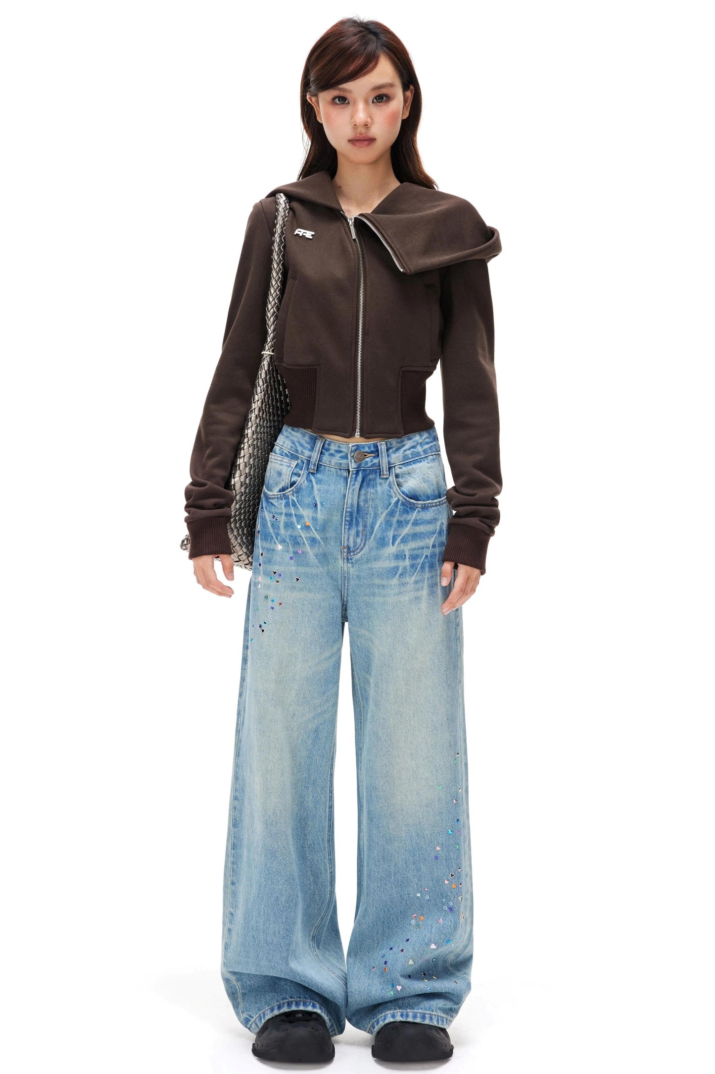 Flash Meteor Rhinestone Jeans