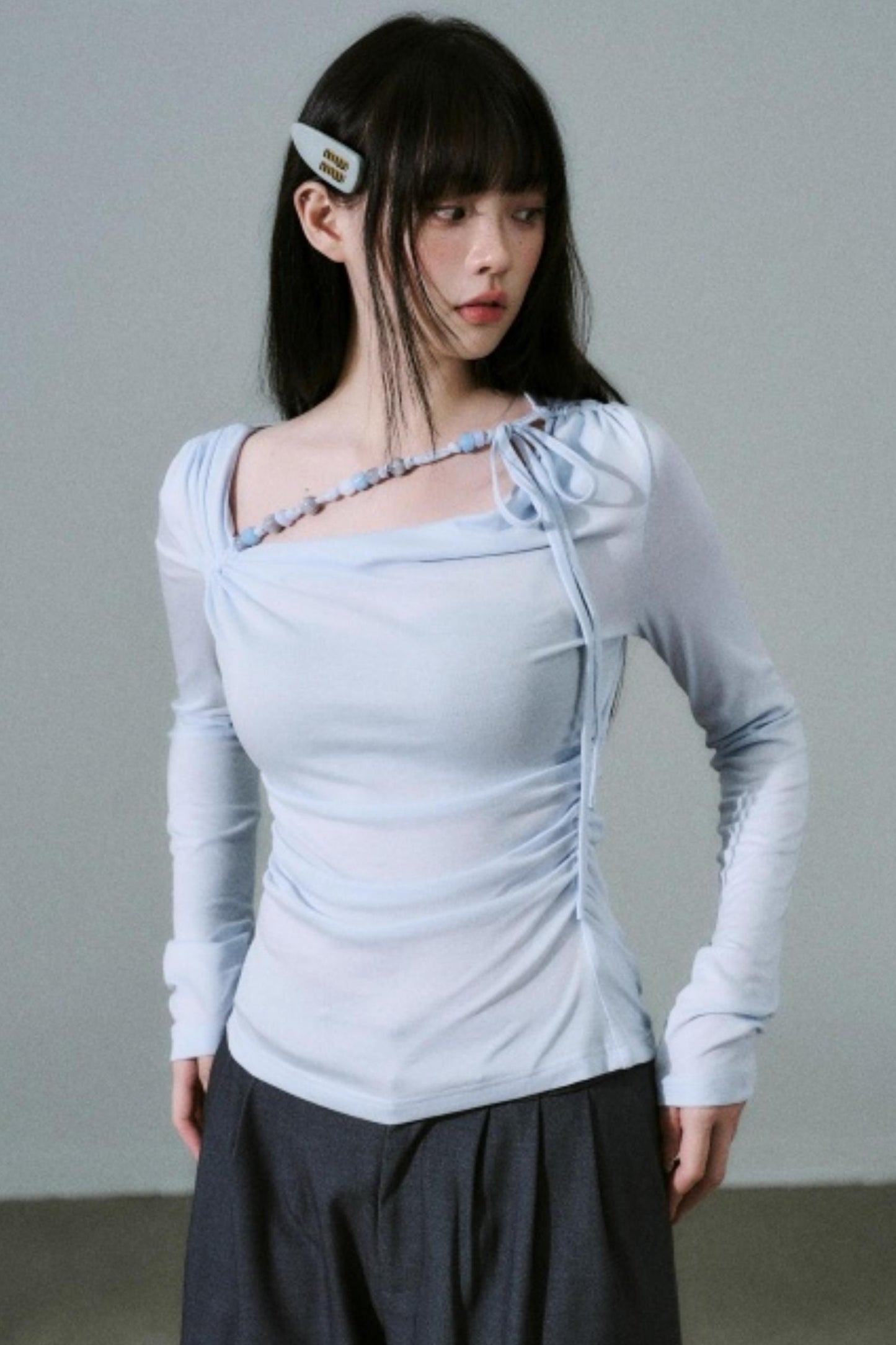 Handmade Beaded Tencel Top