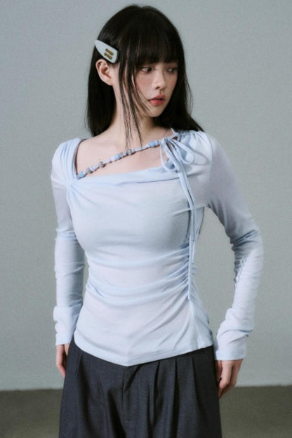 Handmade Beaded Tencel Top