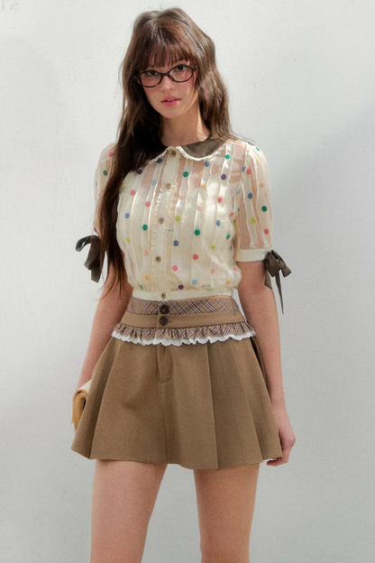 Retro Polka Dot Blouse