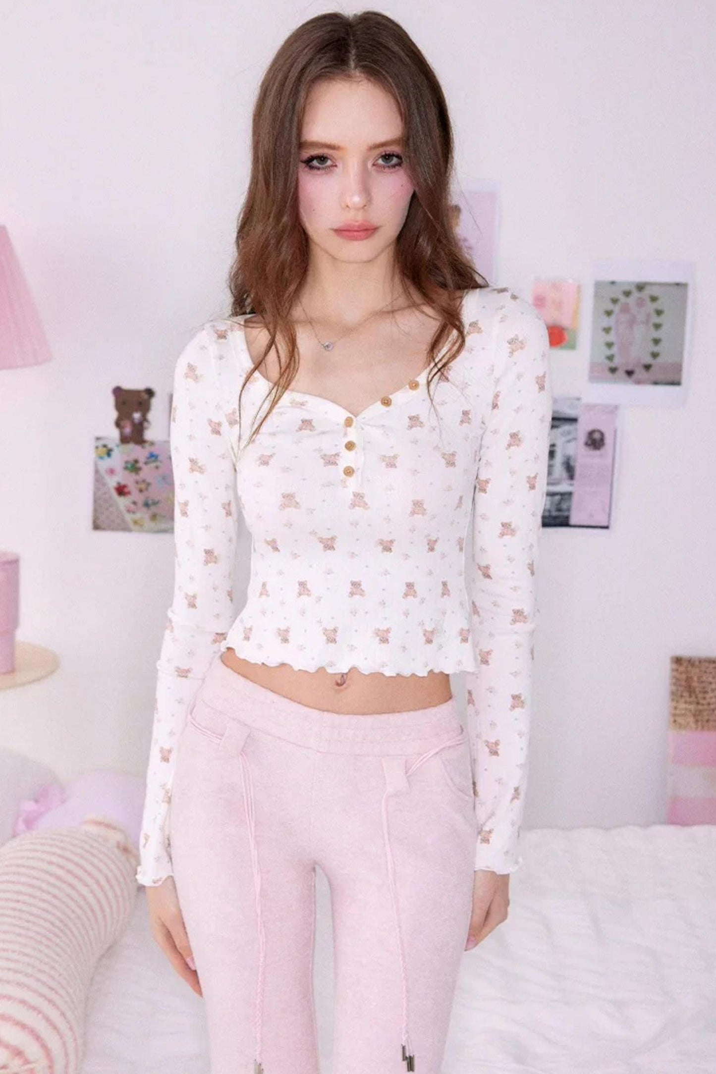 Henry Ausgestelltes Langarm-T-Shirt