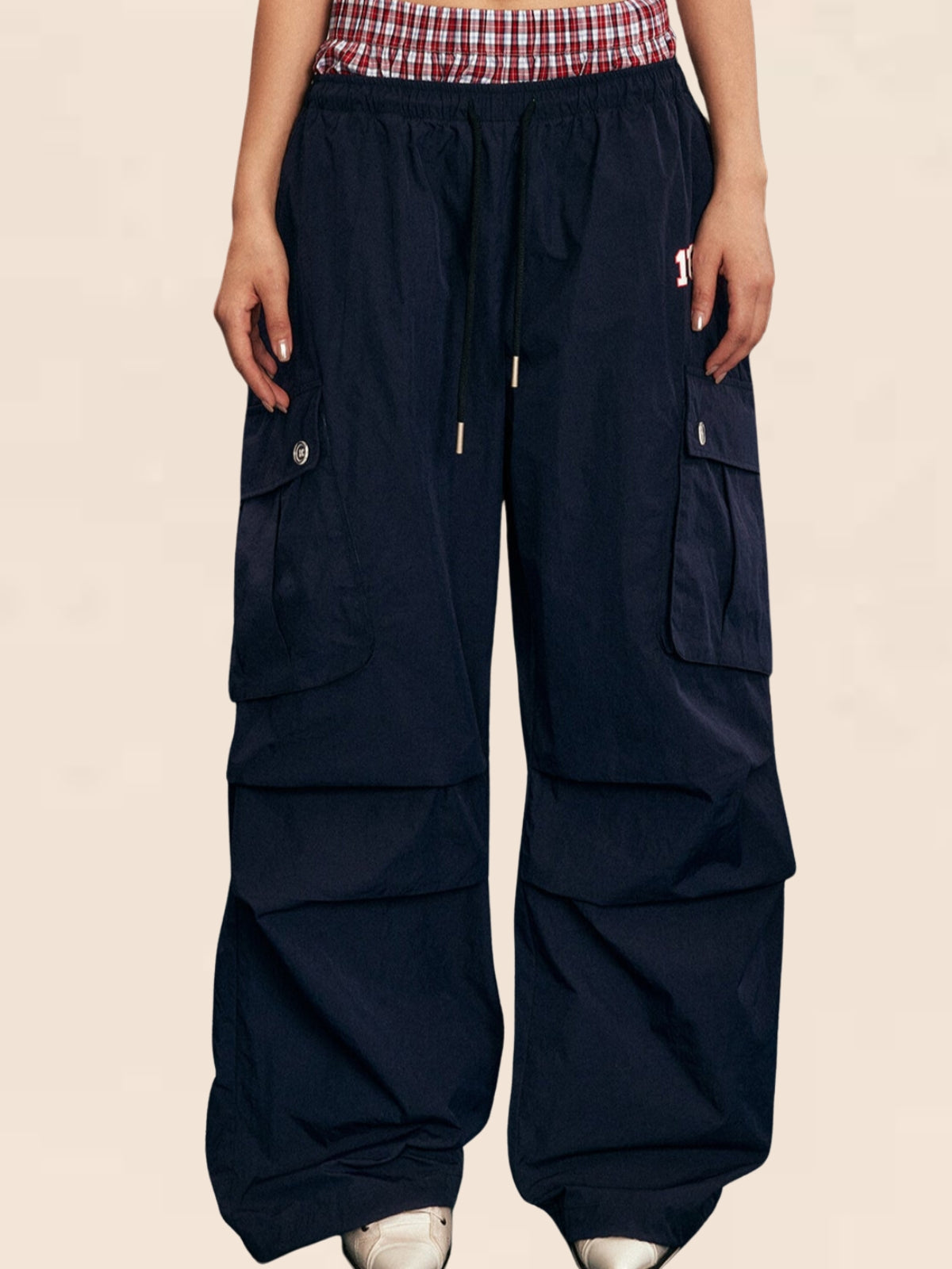Fashion Solid Navy Color Pants