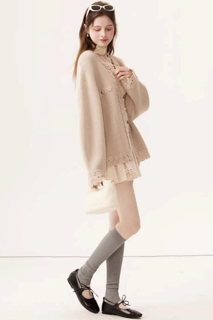 Vintage Embroidered Wool Cardigan