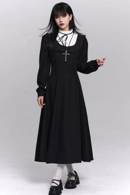 Gothic Black Long Dress