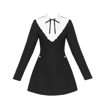 Atmospheric Woolen Shawl Dress Set-Up