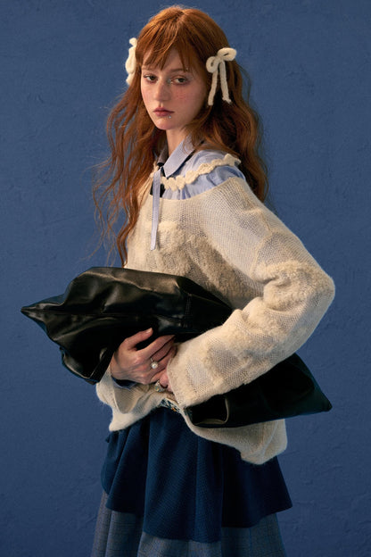 Autumn Wool Knit Smock Top