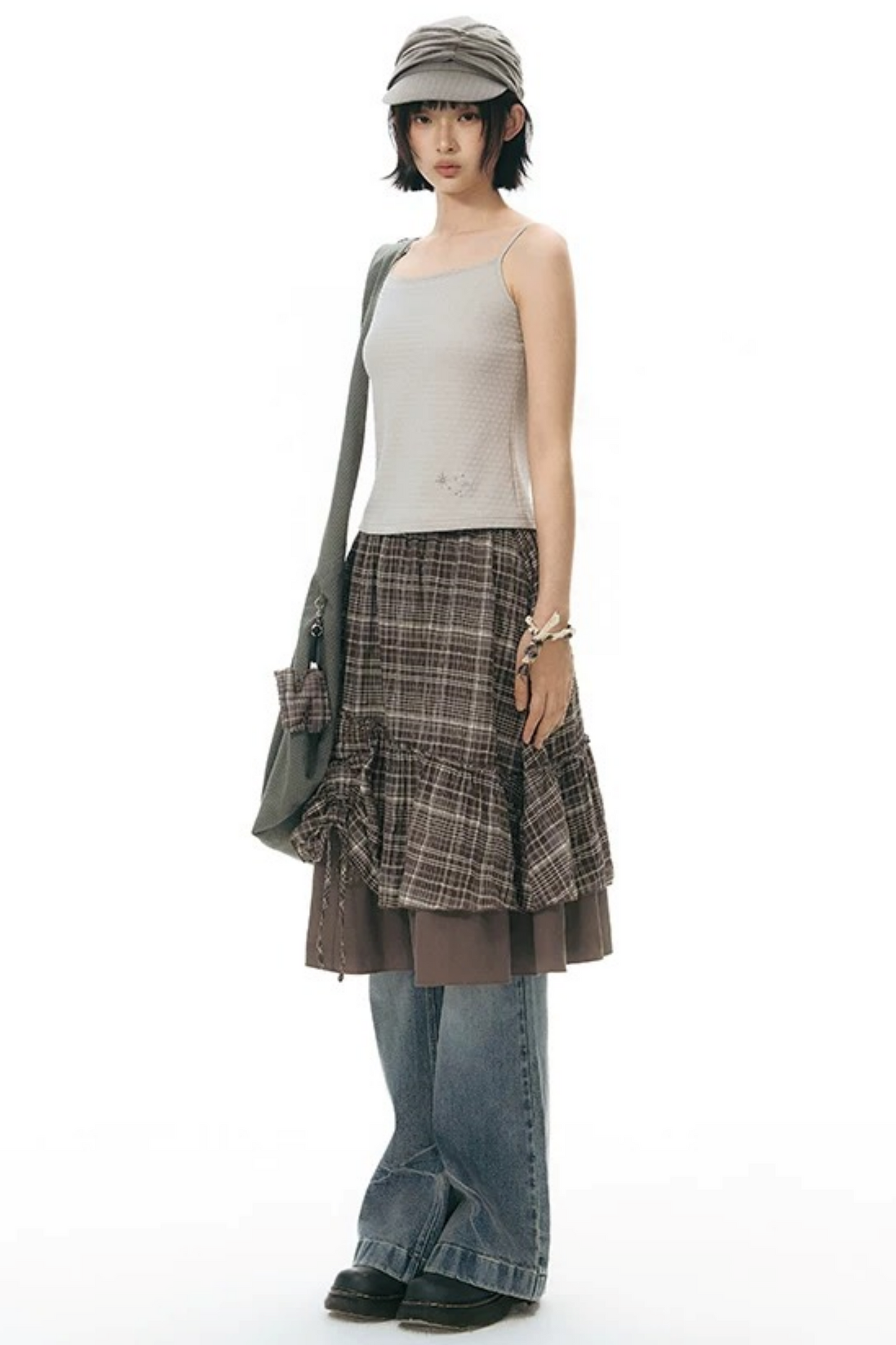 Star Embroidered Flared Pants