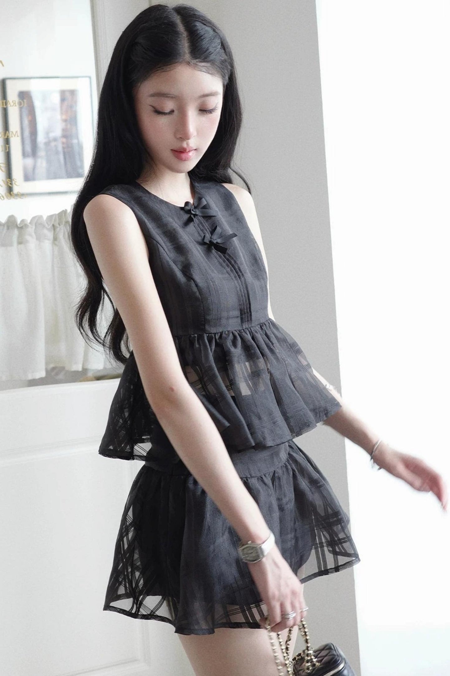 Thousand Flowers Ruffle Cake Skirt Set-Up