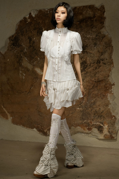 Retro Palace Puff Sleeve Blouse