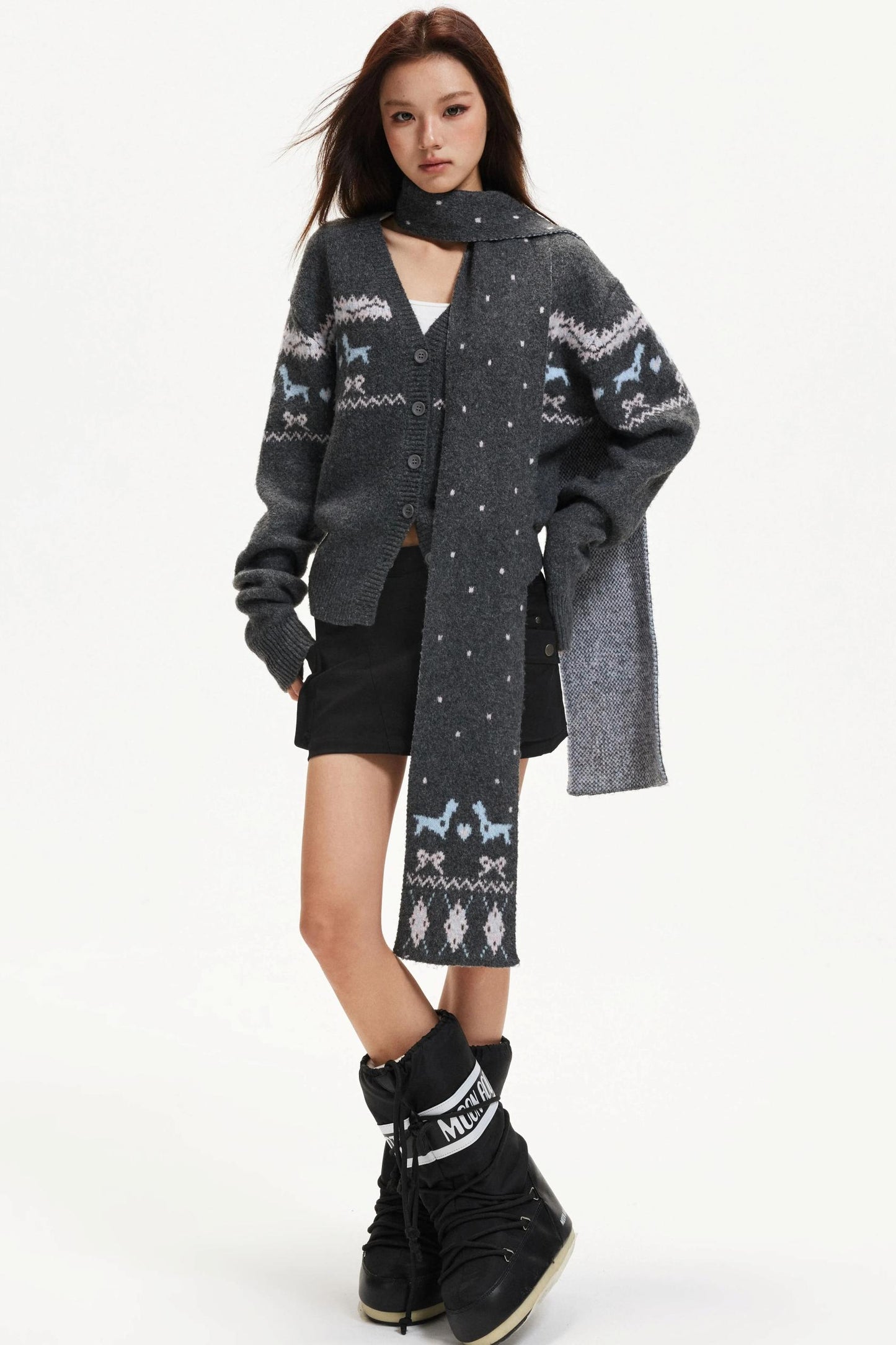 Fair Isle Knitted Cardigan