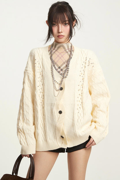 Vintage Gray V-Neck Top