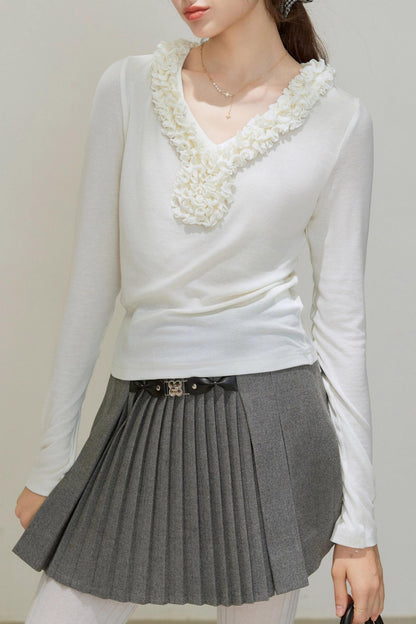 V-Neck Long-Sleeved Base Shirt