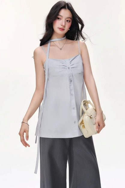 Luxe Halter Top Pants Set-Up