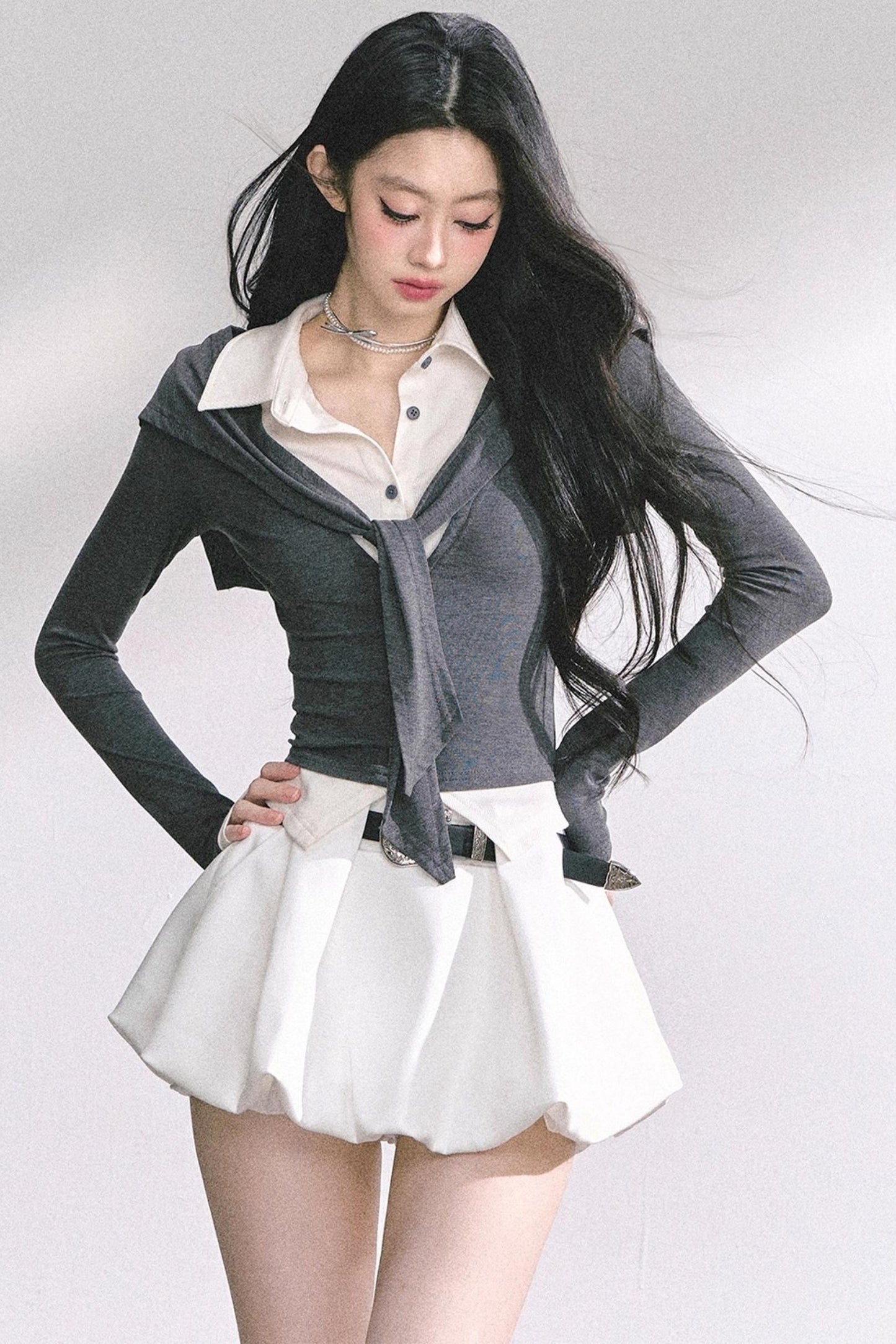 Autumn Waist Slimming Long-Sleeved Tops