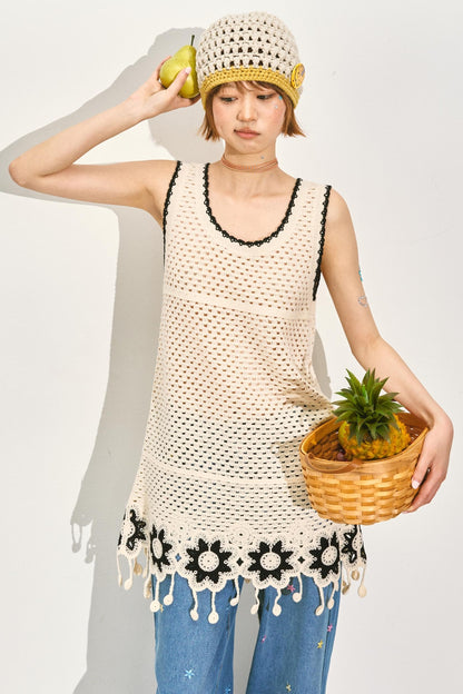 Chic Crochet Lace Midi Top