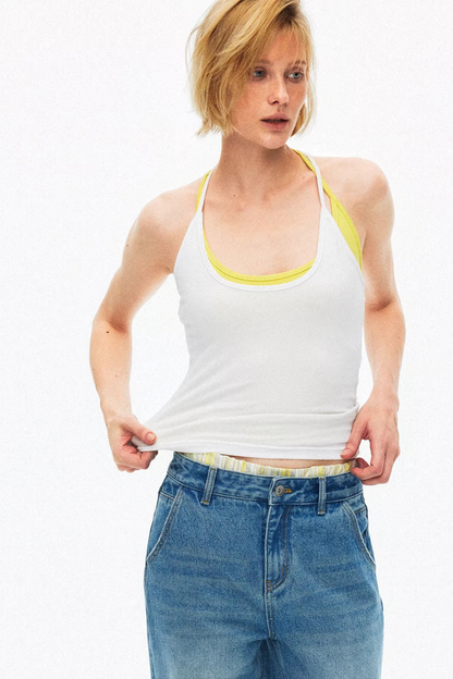 Elastic Cotton Slimming Top