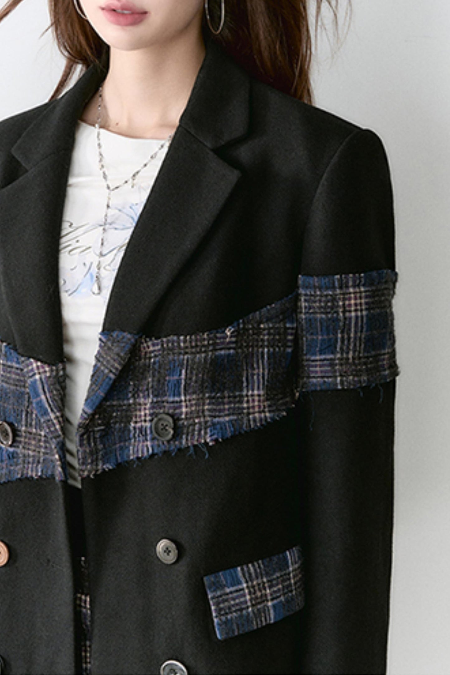 Premium Plaid Wool Jacket