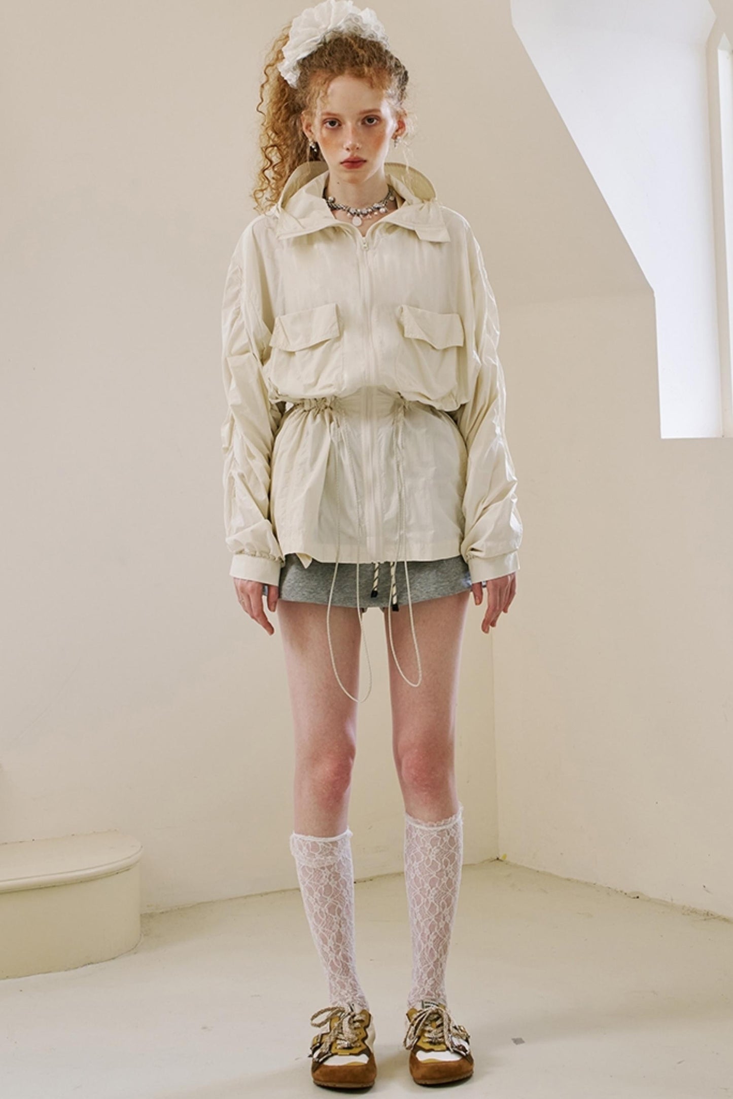 Oversized Pocketed UV Coat