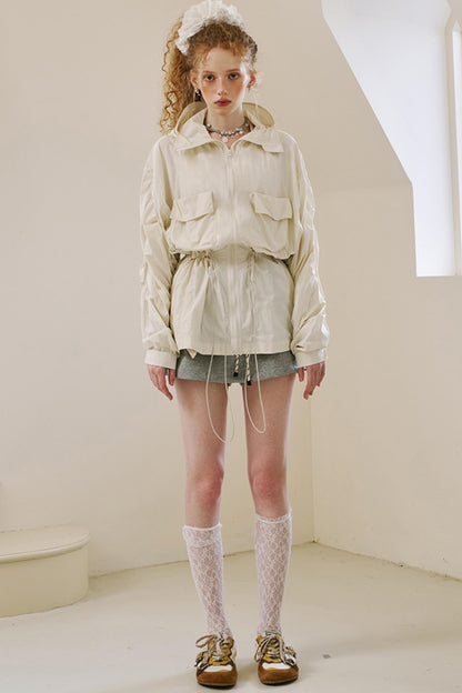 Oversized Pocketed UV Coat