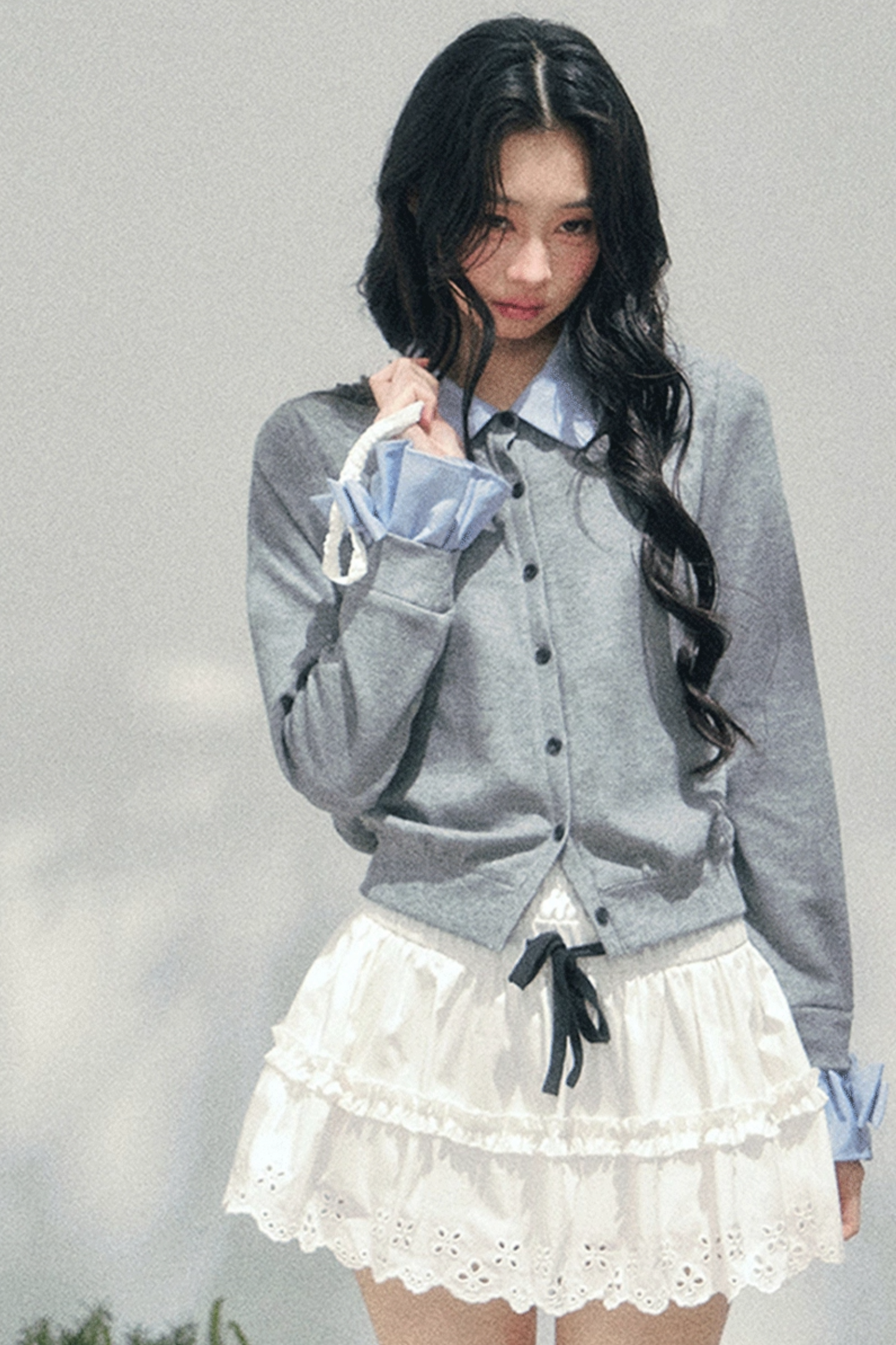 Spring White Half-Skirt