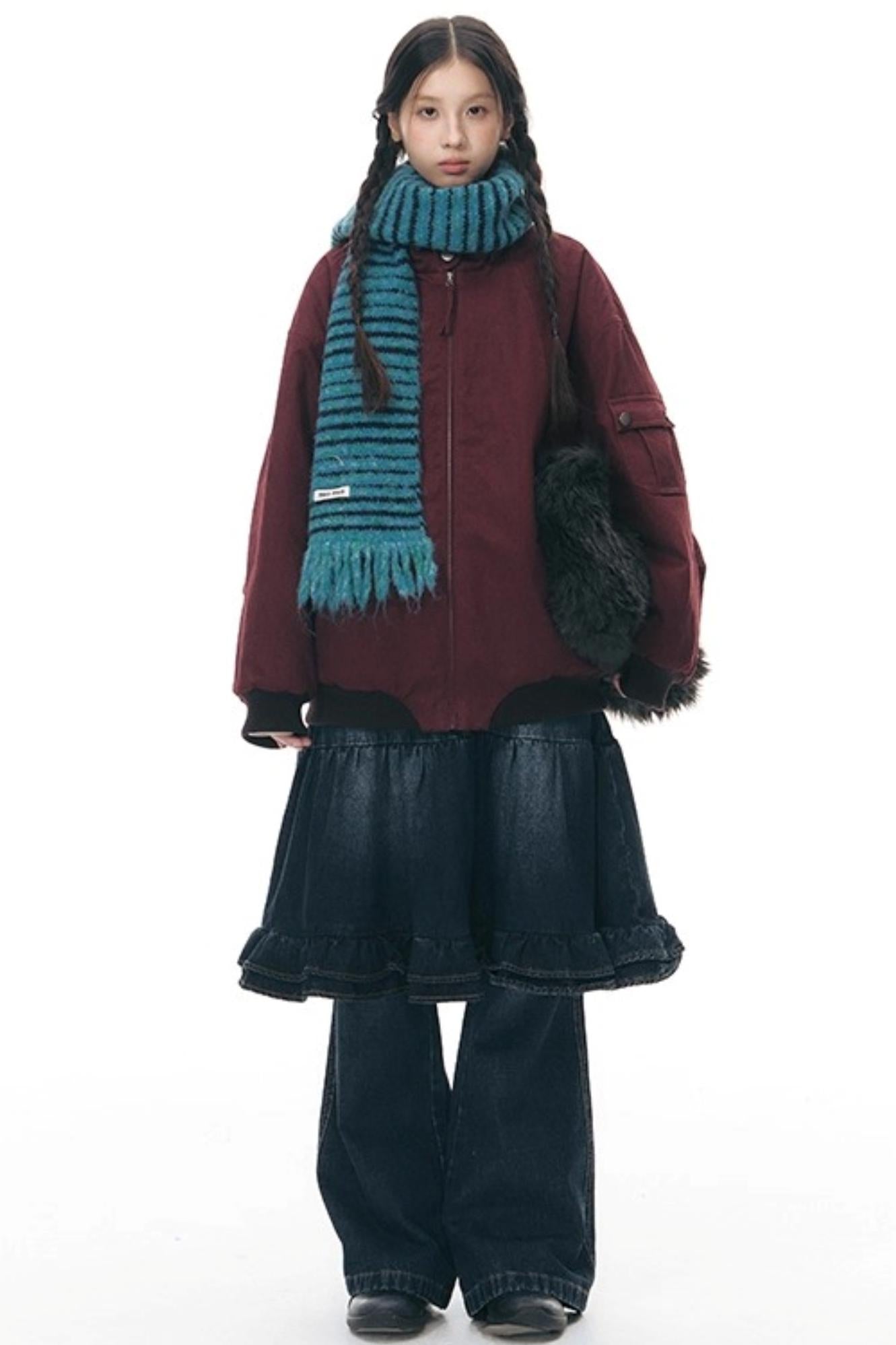 Vintage Red Cotton Jacket