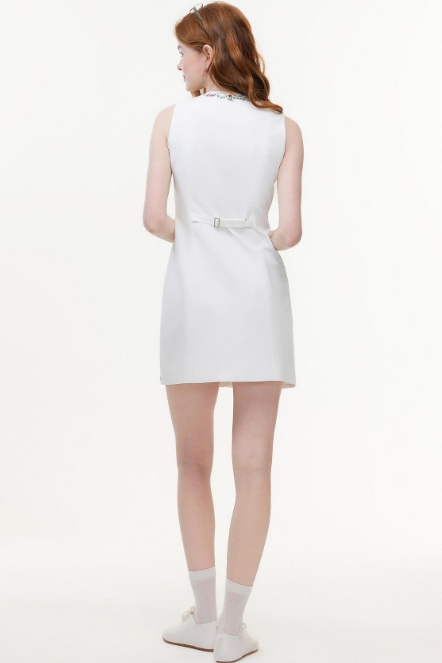 Summer White Halter Dress