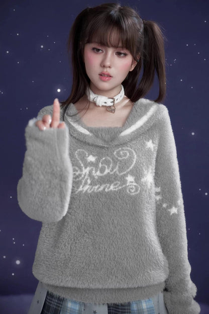 Sweet White Plush Choker