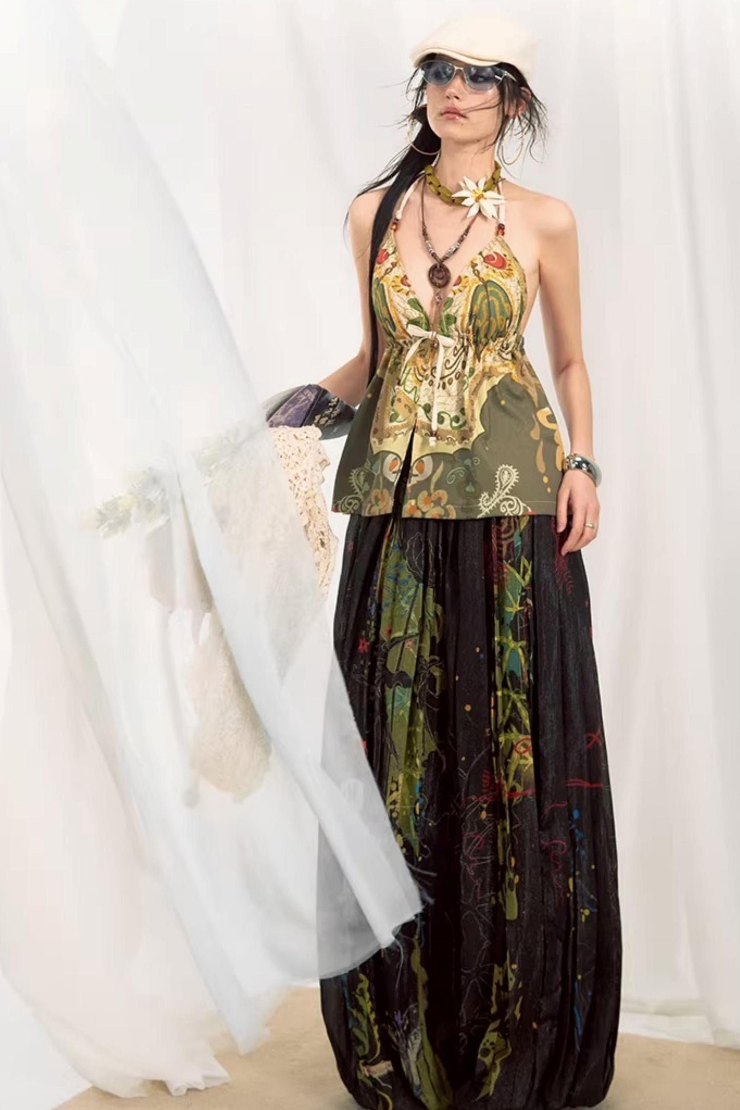 Bohemian Printed Halter Top