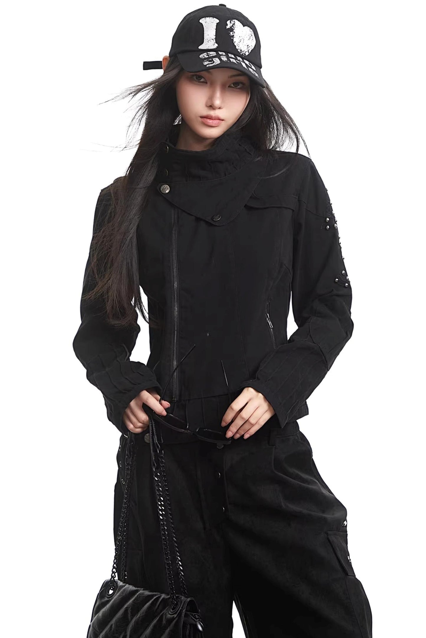 Army Green Rivet Jacket