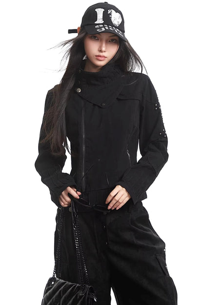 Army Green Rivet Jacket