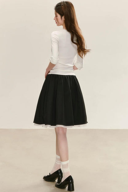 Elegant Knitted V-Neck Top