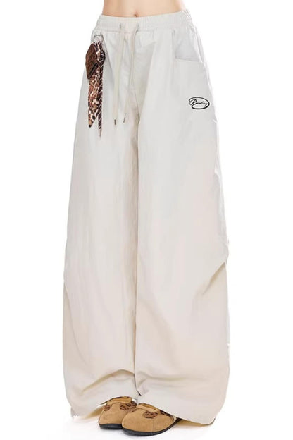 레트로 레오파드 카고 바지