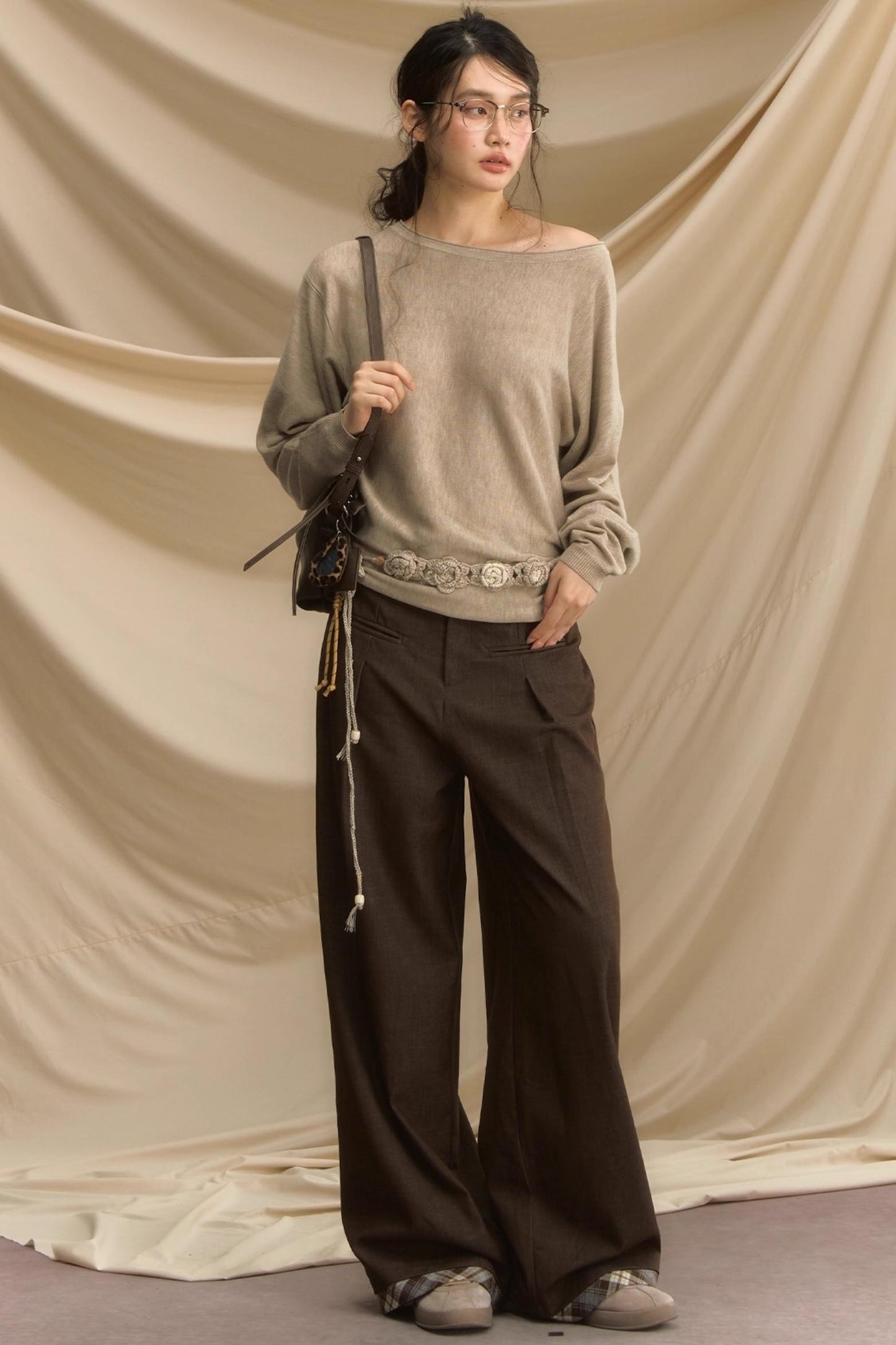 Autumn Souvenir Wide-Leg Pants