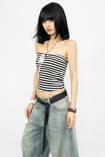 Striped Plunge Camisole