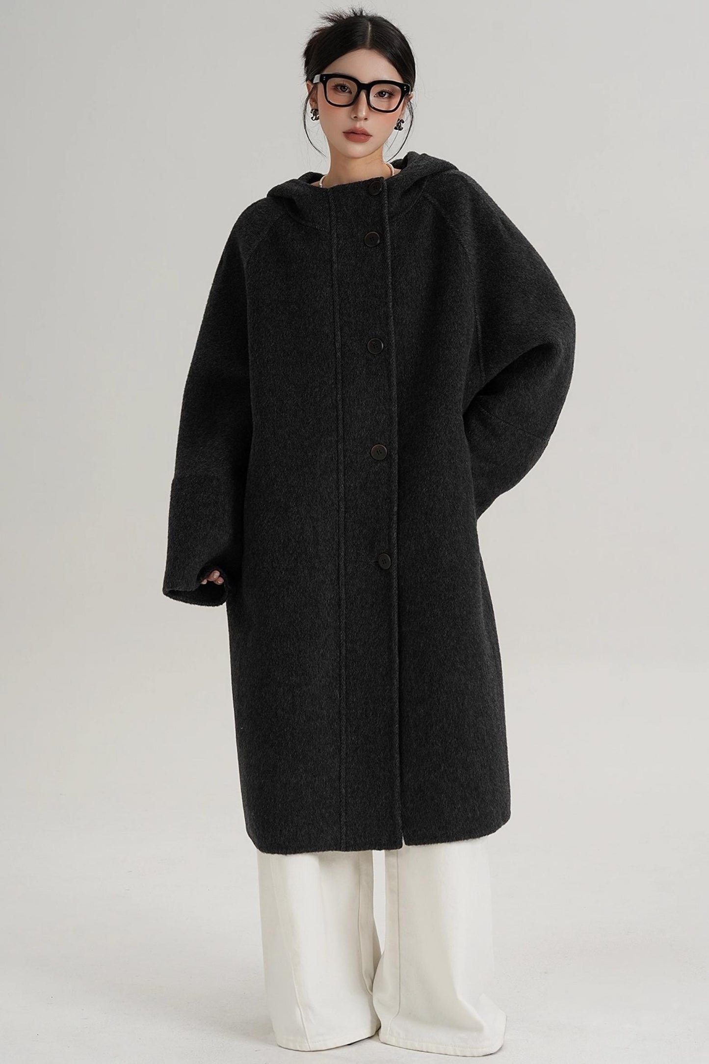 Temperament Long Wool Jacket