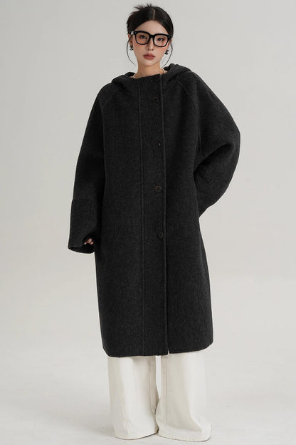 Temperament Long Wool Jacket