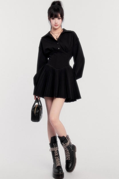 Revival French Pleated Dress