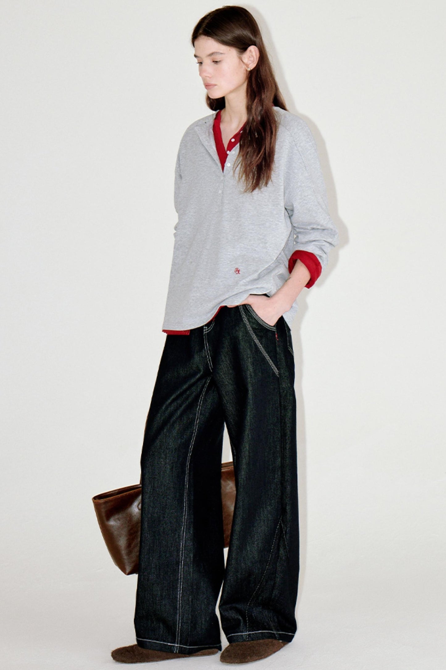 Retro Raglan Henry Top