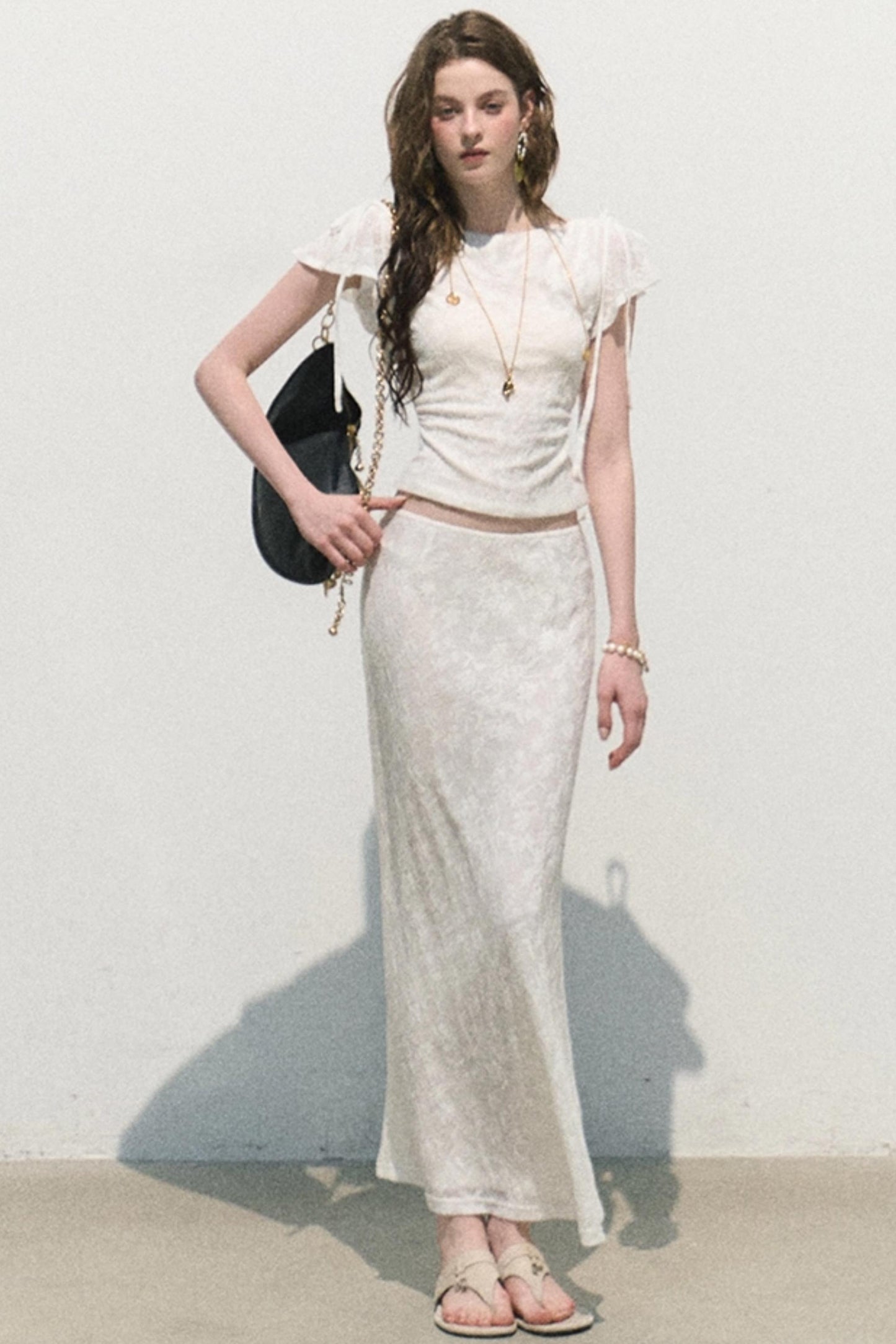 Completo jacquard Soffio di primavera con parte superiore
