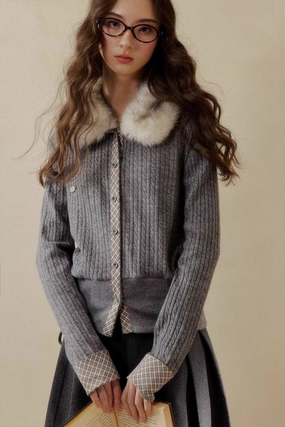 Rétro Reindeer À carreaux Pull