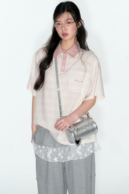 Summer Loose Polo Shirt