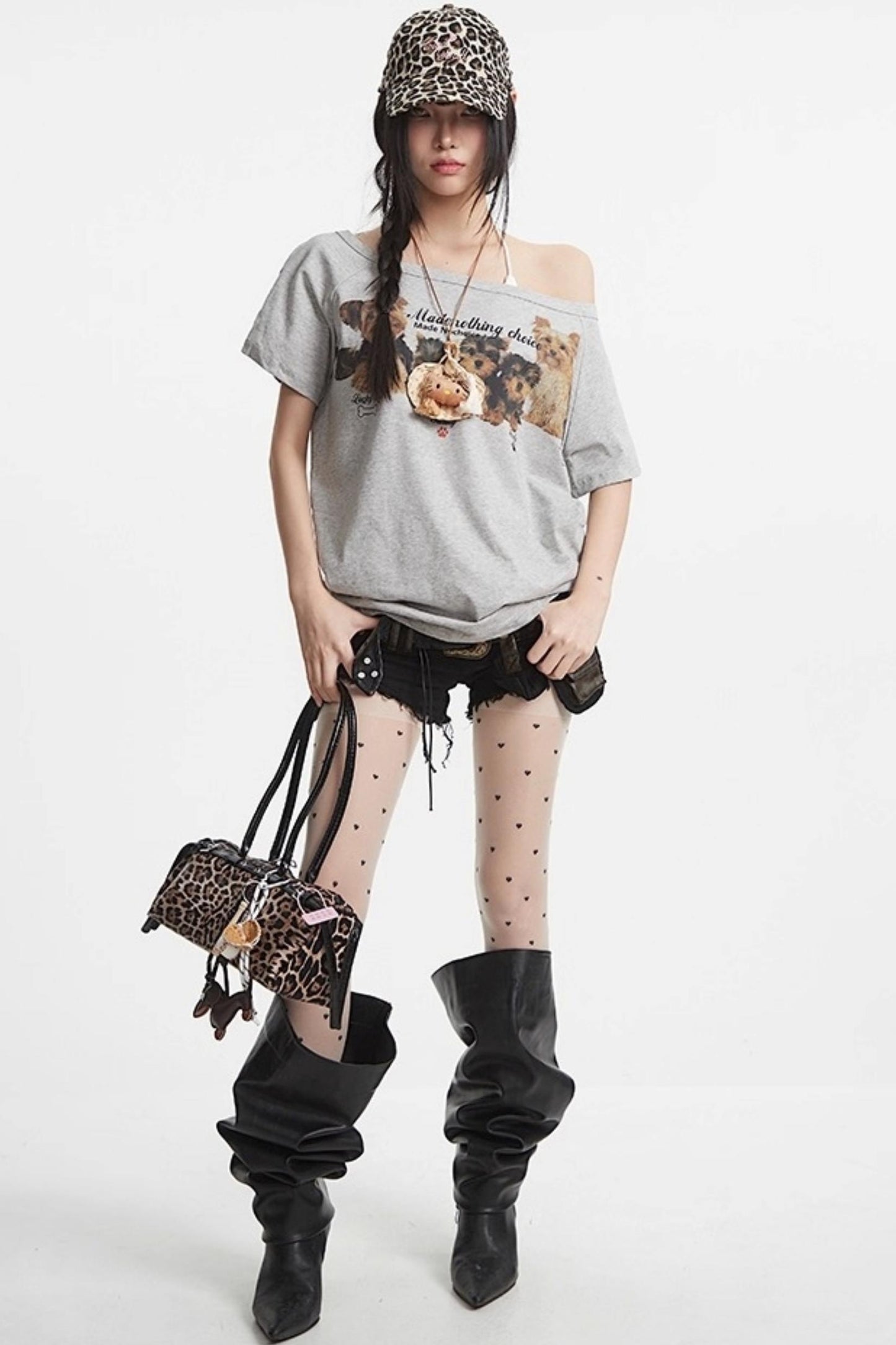 Slanted Shoulder Tee