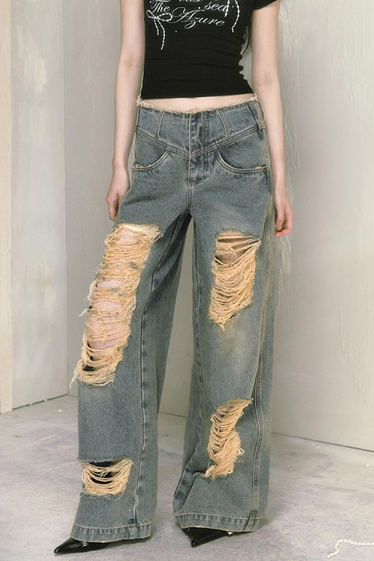 Classic Wide-Leg Jeans Pant