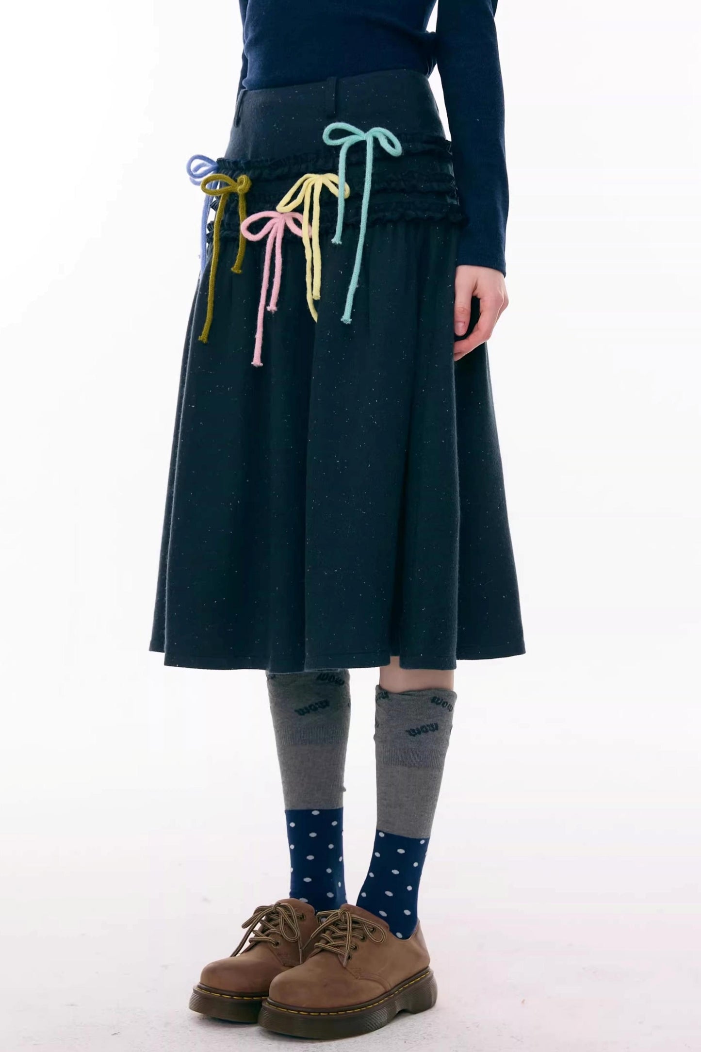 Ruffled Multi-Color Bow Skirt